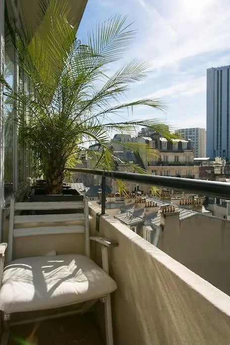 Bel Appartement Montparnasse Paris - Balcon - 4Pax