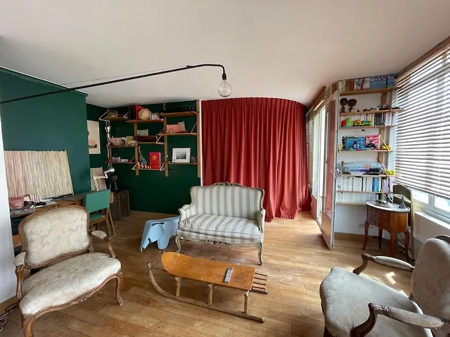 Bel Appartement Montparnasse Paris - Balcon - 4Pax Apartmán